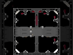 500×500×68mm উভয় অভ্যন্তরীণ এবং বহিরঙ্গন ডাই-কাস্টিং অ্যালুমিনিয়াম LED মন্ত্রিসভা
