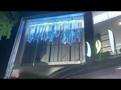 খুচরা দোকানের পর্দার জানালার জন্য ৩মি*২.৫মি স্বচ্ছ গ্রিল এলইডি স্ক্রিন