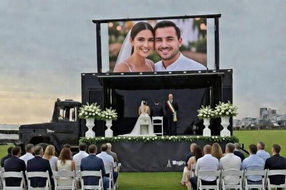HD IC 2153 Wedding LED ভিডিও ওয়াল স্ক্রীন ডিসপ্লে 1/ 16 Scan AC220V 522nm