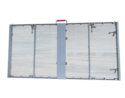 220W/ M2 স্বচ্ছ LED মেশ স্ক্রীন আউটডোর গ্লাস উইন্ডো ডিসপ্লে 5000nits 7.8mm
