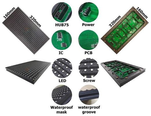 P4 P5 P6.67 বহিরঙ্গন LED ভিডিও দেয়াল পূর্ণ রঙ LED স্ক্রিন জলরোধী ছোট পিক্সেল