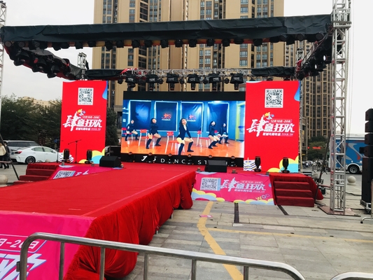 ভাড়ার LED ডিসপ্লে P3.91 250*250mm Rgb প্যানেল 64x64 Pixels Led Video Wall
