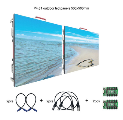 P4.81mm আউটডোর LED ভিডিও ওয়াল পিক্সেল ভাড়ার উজ্জ্বলতা 4.81mm পাতলা LED স্ক্রীন