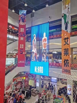 75% স্বচ্ছ LED ডিসপ্লে ইনডোর / আউটডোর ইনস্টলেশন স্পেস