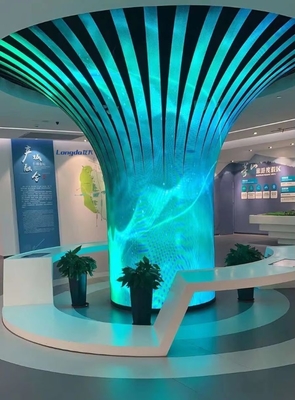 P1.86 নরম LED ডিসপ্লে ক্যাবিনেট 2800 ~ 3840 HZ নমনীয় মডিউল
