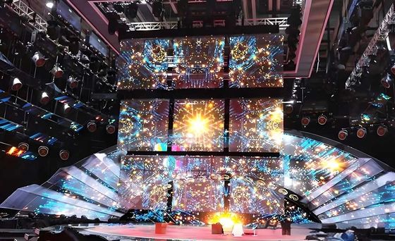 3.91-7.82mm Transparent Grating Screen For Science And Technology Museum