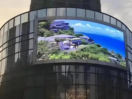 FCC IP65 আউটডোর কার্ভড লেড ওয়াল RGB 3in1 P10 Flexible Led Video Wall 1000W/sqm
