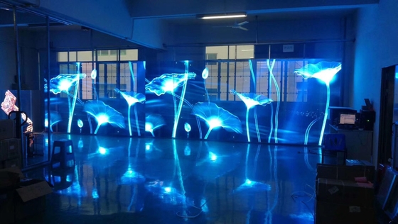 7.8 মিমি LED উইন্ডো ডিসপ্লে স্ক্রীন স্বচ্ছ LED গ্লাস AC220V AC110V