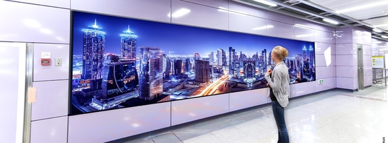 অফিস 350W/ M2 6500k এর জন্য 24 বিট বাণিজ্যিক ছোট পিক্সেল LED ডিসপ্লে বোর্ড