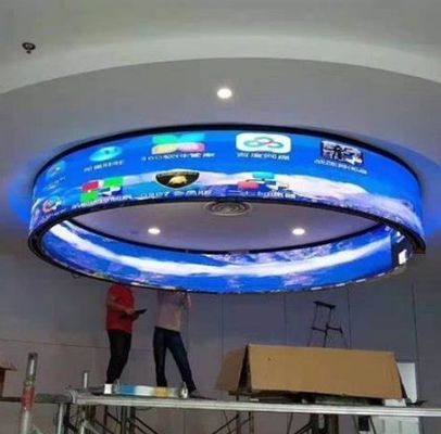 IP43 Led স্টেজ ব্যাকড্রপ স্ক্রীন নমনীয় P2.5 ইন্ডোর LED ডিসপ্লে AC90V