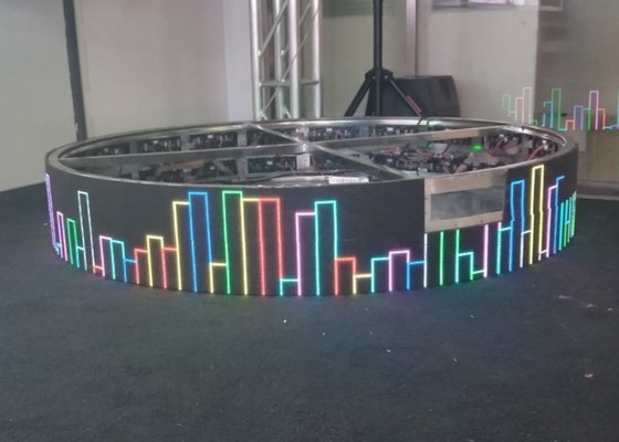 240*120mm LED নমনীয় মডিউল P4 ফোল্ডেবল LED ডিসপ্লে 1200Hz