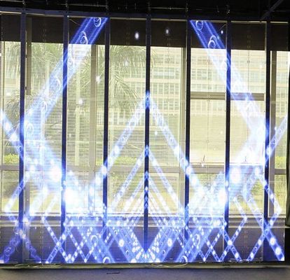 উচ্চ উজ্জ্বলতা P7.8 স্বচ্ছ কাচের LED স্ক্রীন 281ট্রিলিয়ন IC 2038